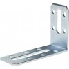 Spojovací uholník s pozdĺžnym otvorom pozinkovaný 80 mm x 55 mm x 30 mm