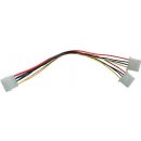 Interný kábel do PC Gembird CC-PSU-1 rozdvojka napájania MOLEX 5.25'' na 2x 5.25'' 15cm