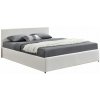 Tempo Kondela Manželská posteľ s RGB LED osvetlením, biela, 160x200, JADA NEW
