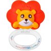 Silikónové hryzátko s hrkálkou Akuku Lev