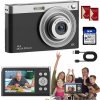DIGITÁLNY HD FOTOAPARÁT PRE DETI 4K 50MP 32GB PRENOSNÝ DARČEK PRE DETI