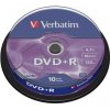 DVD+R VERBATIM 4,7GB 16X 10ks/cake