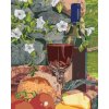 Diamondi Diamantové maľovanie - ZÁTIŠIE POHÁR VÍNA A JEDLO (MARDELL SCHUSTER) Rámovanie: bez rámu a bez vypnutia plátna, Rozmer: 40x50 cm