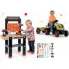 Smoby Set pracovná dielňa Black & Decker s vŕtačkou a traktor Claas GM s prívesom