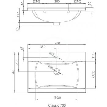 Ravak Classic XJD01170000