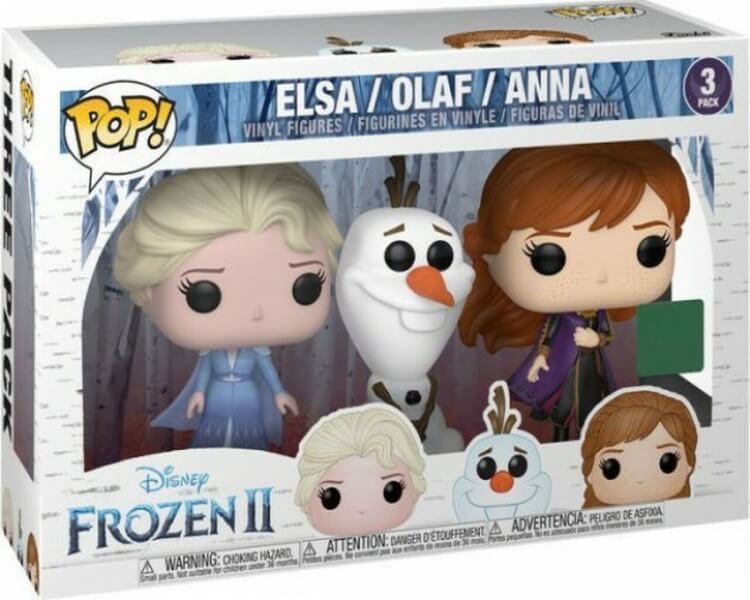 Funko POP! figúrky Elsa Olaf a Anna Disney Frozen 2