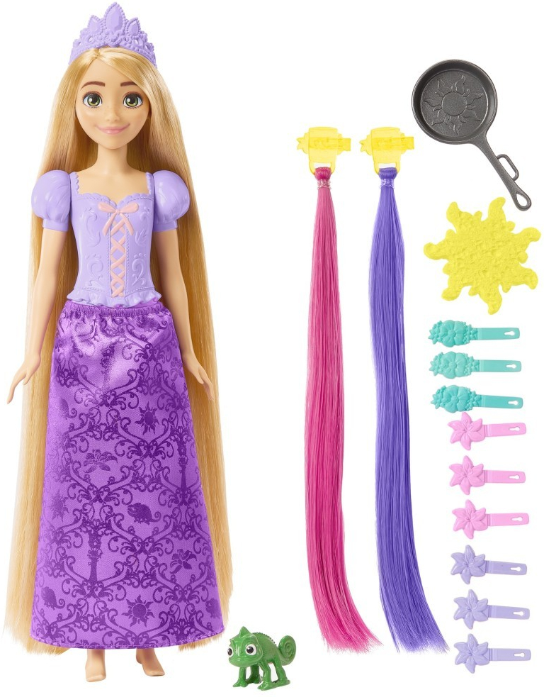 Mattel DP rapunzel s rozprávkovými vlasmi