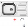Sinks CLASSIC 760 + ELASTA nerez/sivá