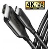 AXAGON RVC-HI2MC, USB-C -> HDMI 2.0A redukcia / kábel 1,8 m, 4K/60Hz
