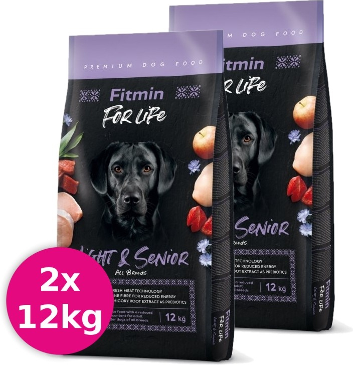 Fitmin Dog for Life Light & Senior 2 x 12 kg