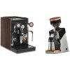 Biepi Sara PID, black/wood + Eureka Mignon Single Dose PRO, Chrome & Oak