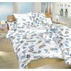 Dadka Krepové obliečky Agáta denim na bielom 200x220, 2x70x90 cm
