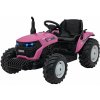 mamido Detský elektrický traktor GROW 1804 24V ružový