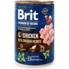 Brit Dog Premium by Nature dog Chicken with Hearts 6 x 400 g konzerva