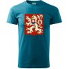 Znak ČSR - Československá republika (1948–1960) - Klasické pánske tričko vyššej gramáže - 3XL ( Tmavý tyrkys )