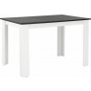 Tempo Kondela Jedálenský stôl, biela/čierna, 120x80 cm, KRAZ