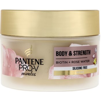 Pantene Pro V Maska na vlasy Body & Strength Biotin + Rose Water 160 ml