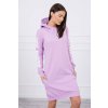 Fashionweek športové šaty s kapucňou off white K62072 lilac