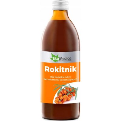 EkaMedica Rakytník 100% šťava 0,5 l