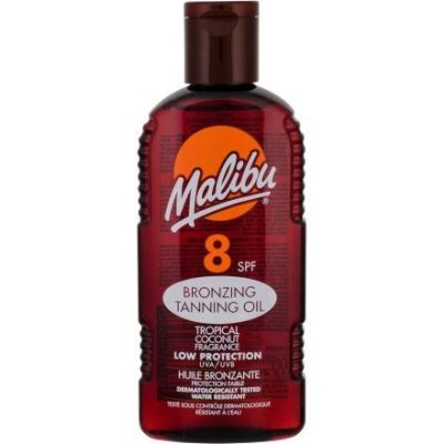 Malibu Bronzing Tanning Oil SPF8 bronzujúci opaľovací olej s kokosovou vôňou 200 ml