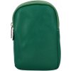 Dámske kožené crossbody púzdro brčálovo zelené - Delami Valli zelená