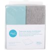 Ceba Poťah Na Prebaľovaciu Podložku 2ks 80 Light Grey Melange Turquoise 50 x 70