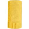 NEW BABY Bambusová pletená deka 100x80 cm žltá
