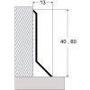 Soklový profil 40 / 60 mm (lepený) Kartáčovaný nerez