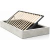 Čalúnená posteľ pre mládež s úložným priestorom 120x200 s roštom, Šedá Velvet Kids Line Box