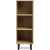 Konsimo Regál FRISK 3 police dub čierna 40 x 117 x 46 cm