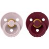 Cumlíky BIBS Colour okrúhle veľkosť 1 Pink Plum-Elderberry