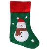 Rappa Vánoční punčocha zelená se sněhulákem