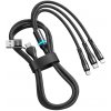 Enkay73171 6v1 USB / USB Typ-C na Lightning / micro USB / USB Typ-C, 1,3m, černý