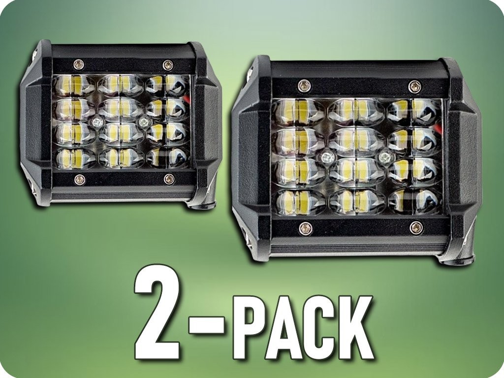 KAMAR LED pracovné svetlo 12.8W, 1000lm, 12xLED, R10, 12/24V, IP67/2-PACK! [LB0114]