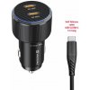 Swissten CL Adaptér 2x USB-C PD 50W černý + kabel USB-C/USB-C 1 m 20111909 (20111909)