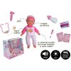 Teddies Bábätko choré mäkké telo 36cm plast s doplnkami na batérie so zvukom so svetlom