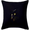 Zlaté kočičí oči - Vankúš 50x50 - 50x50 - Vrátane výplne ( Čierna )