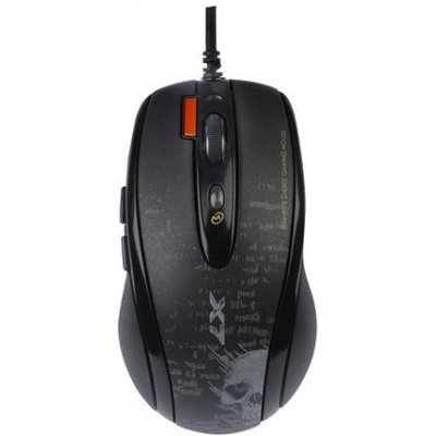 A4Tech F5 V-Track - herná myš, až 3000DPI, pamäť 160kB, 7 tlačidiel, USB, čierna