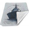 Sablio Detská deka pre bábätko Válečná loď na klidném moři - 90x120 cm