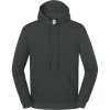 Fruit of the Loom Mikina Iconic 250 Hooded Sweat s kapucí, unisex COT162294a3701-light graph S Grafitová světlá