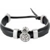 Real Madrid FC Náramok Real Madrid FC, čierny, kovový znak