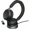 Jabra Evolve2 75 USB-A MS Teams s nabíjacím stojanom čierna