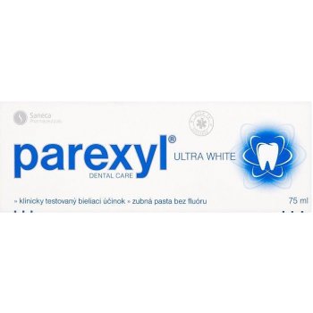 Parexyl Ultra White zubná pasta bez fluoru 75 ml