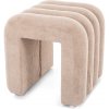 Textilomanie Béžový dizajnový taburet TICA
