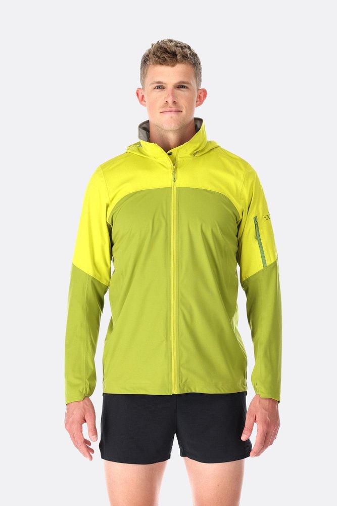 Rab Kinetic Ultra jacket Aspen Green/Zest lehká nepromokavá bunda