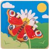 Bigjigs Toys Životné cykly motýľa Vkladacie puzzle