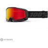 100% OKAN HiPER okuliare, Black/Red/Mirror Red Lens