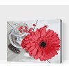 Vymalujsisam.sk Maľovanie podľa čísiel - Gerbera a sviečka Veľkosť: 30x40cm, Rám: Na plastovej doske
