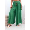Fashionweek dámske viskózové nohavice so širokými nohavicami K81733 Zelená
