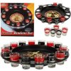 KIK Alkoholová ruleta + 16 pohárov, čierna KX8466